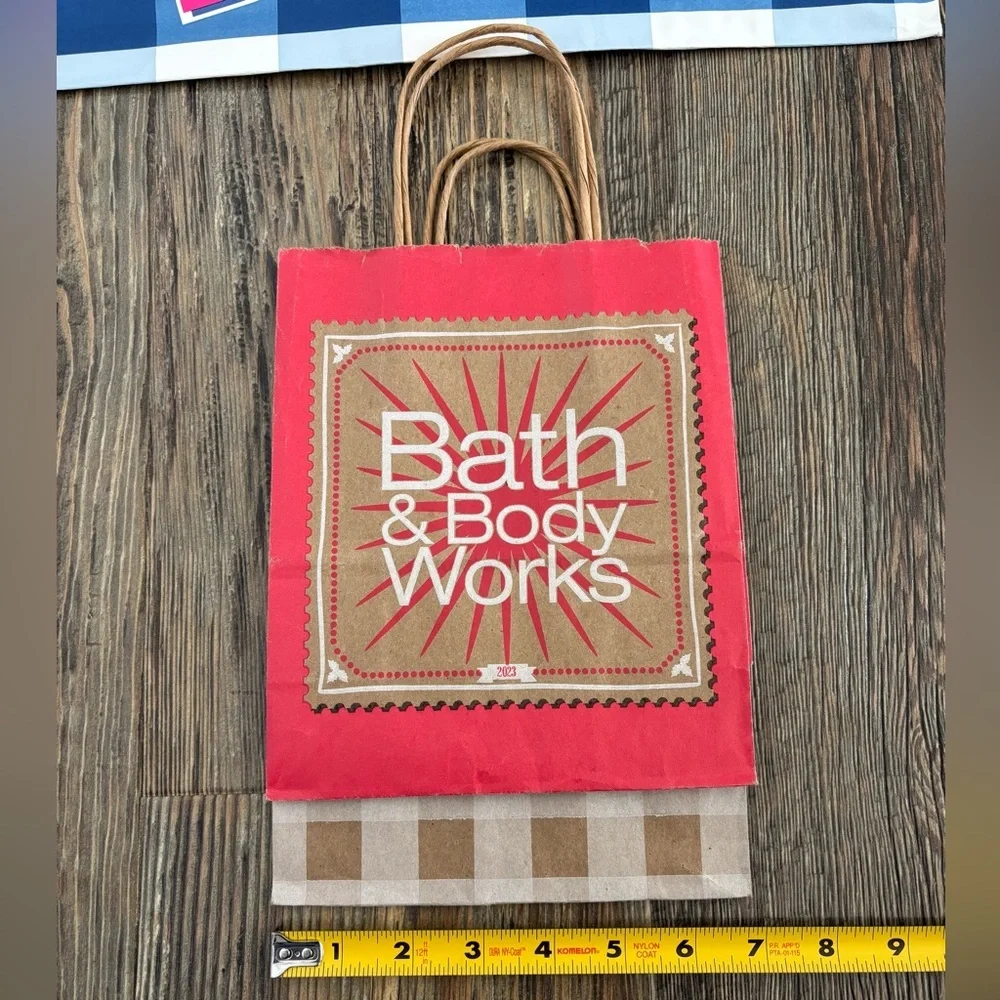 Lot of 5 Bath & Body Works Empty Paper Shopping Gift Favor Bags Various Sizes